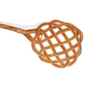 Mattenklopper echt rotan (ouderwetse) 3 slag