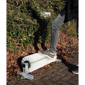 Voetveeg frame met borstelwals ZONDER beugel