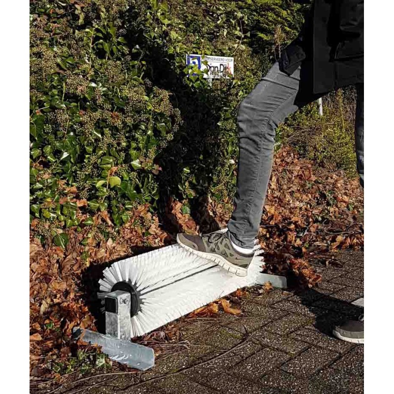 Voetveeg frame met borstelwals ZONDER beugel