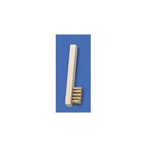 Bougieborstel messing houten handvat 2 rij 40400033