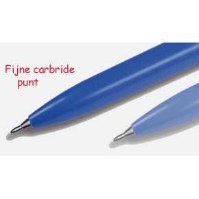 Metaaldetectie pen blauwe inkt+clip Model balpen 
