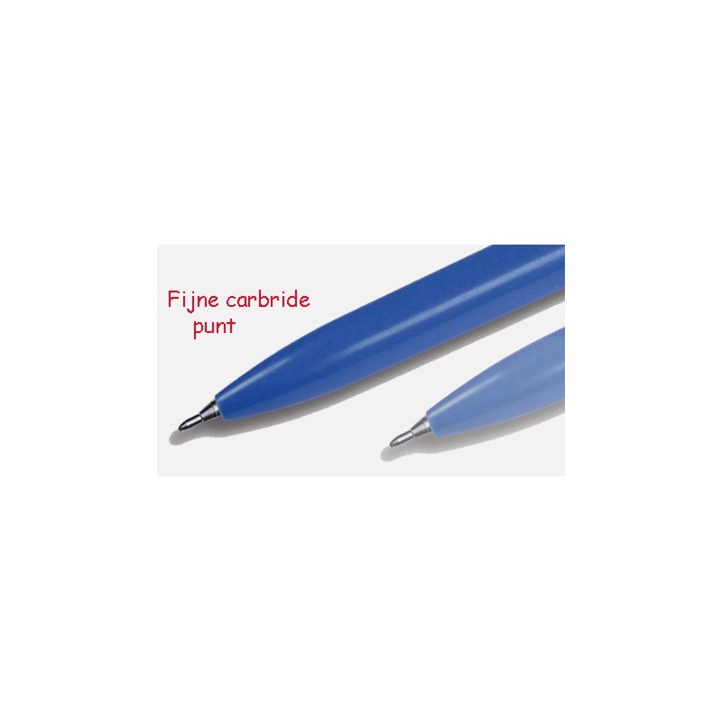 Metaaldetectie pen blauwe inkt+clip Model balpen 