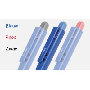 Metaaldetectie pen blauwe inkt+clip Model balpen 
