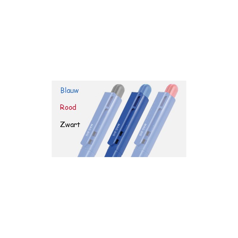 Metaaldetectie pen blauwe inkt+clip Model balpen 