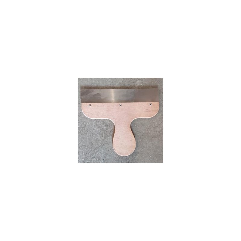 STUKADOORMES 25 CM stalen SPACKMES houten heft