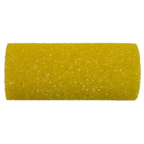 Radiatorrol STRUCTUUR 10 cm geel met gaatjes