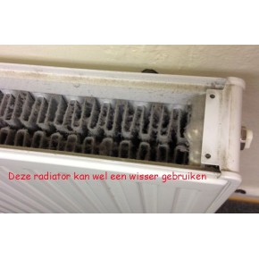 Radiator Wisser met houten handvat, extra flexibel,zachte Geitenhaar vulling