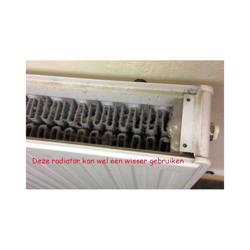 Radiator Wisser met houten handvat, extra flexibel,zachte Geitenhaar vulling