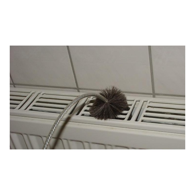 Radiator Wisser met houten handvat, extra flexibel,zachte Geitenhaar vulling