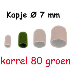 100 stuks SLIJPKOP RONDE TOP  ø 5 of ø 7 mm Kies welke grofte