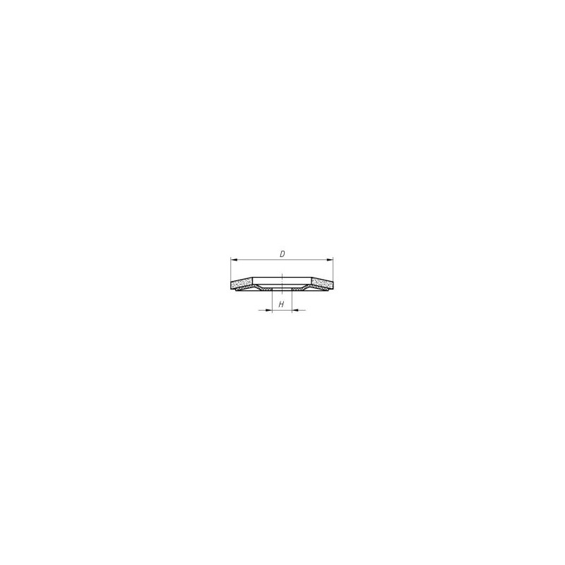 Vlaklamel schijf  ø115 glasfiber kern Korrel 80 asgat 22 (50769018)