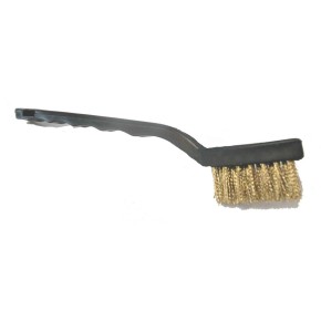 Bougieborstel messing kunststof handvat 3 rij  (40400035)