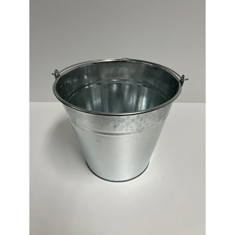 Ouderwetse Zinken emmer 12 Liter