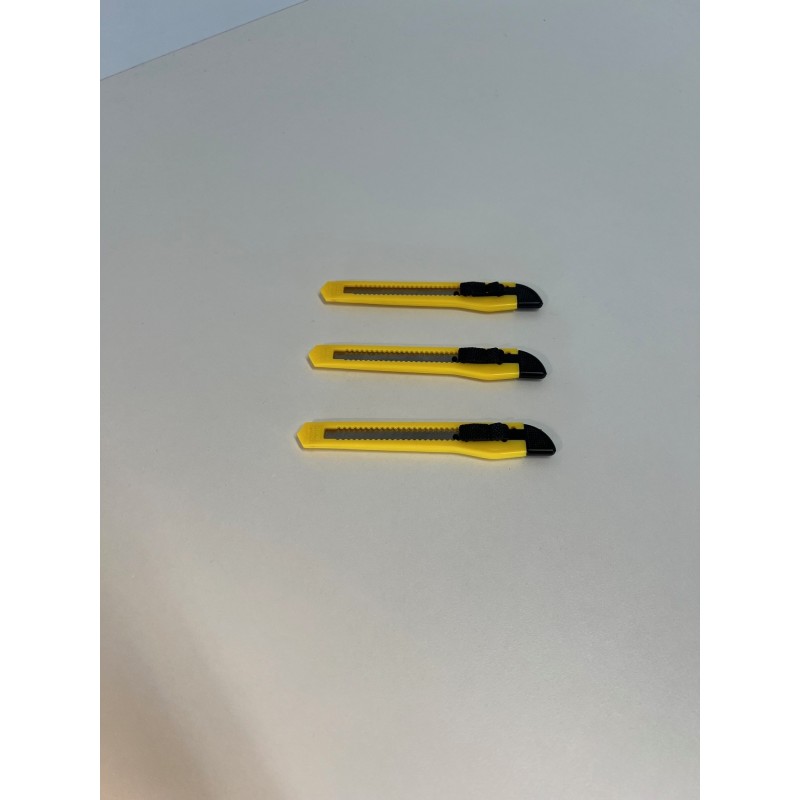 Afbreek mes 9 mm (geel)