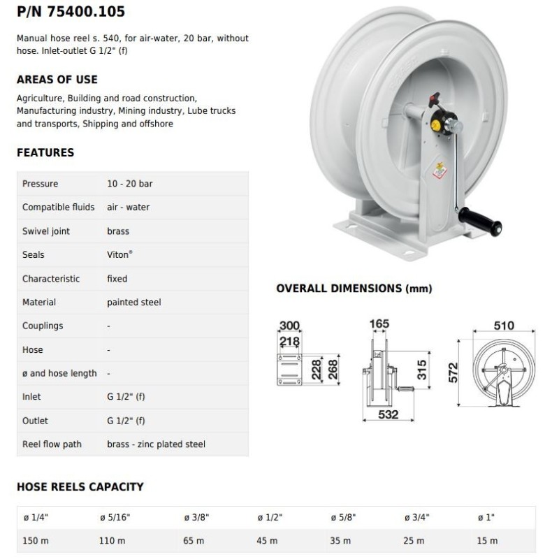 Raasm haspel s.540 Handbediend (75400.105)
