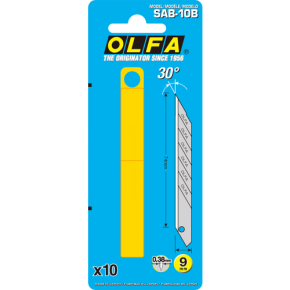 Reserve afbreekmes 30° - 9 mm - Olfa - SAB-10