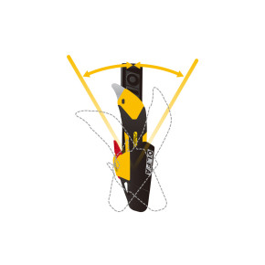 Olfa Afbreekmes veiligheids houder 18mm inclusief mes L5-AL (KH-1/L5-AL)