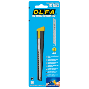 Olfa afbreekmes klein 180Black (9mm)