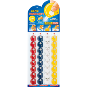 OLFA kaart 32 Sleutelhanger Mesjes TK4-32 - kaart met 32 stuks mesjes