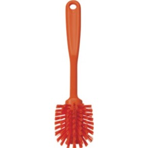 Vikan Hygiene 4237-7 afwasborstel, Oranje medium, klein, 60x255mm 