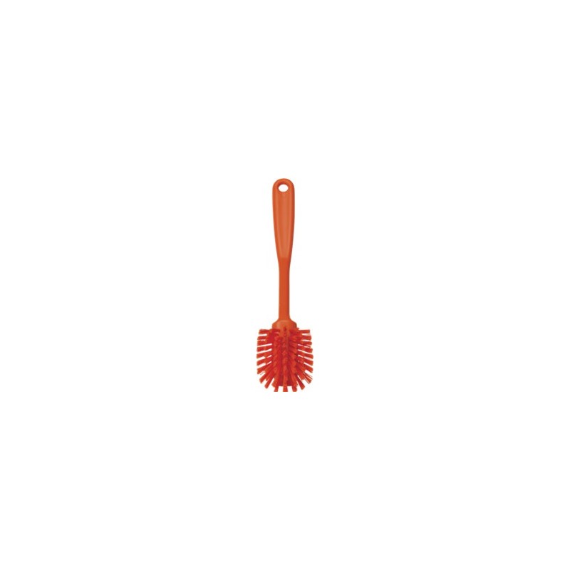 Vikan Hygiene 4237-7 afwasborstel, Oranje medium, klein, 60x255mm 