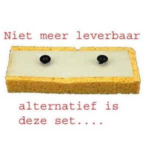Alternatief voor de Kwikkiespons: Microvezeldoek + houder 400 mm