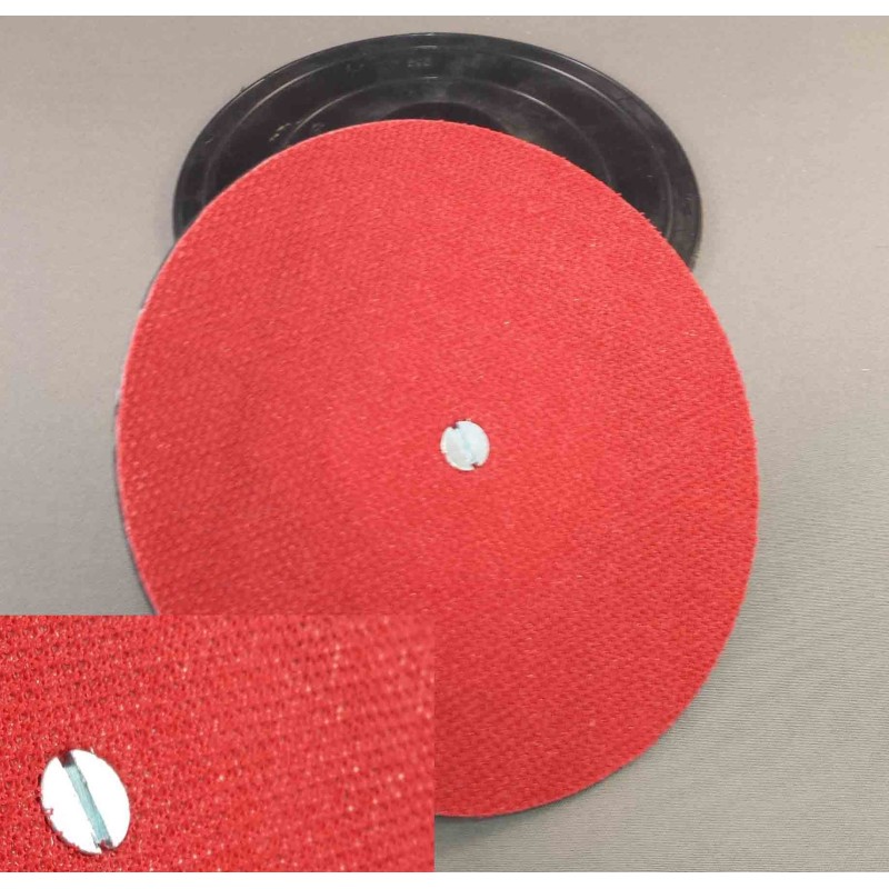 HECHT (klitte) STEUNSCHIJF Ø 125 met Stift 6 mm. (50160010)