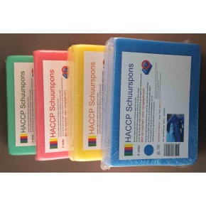 4 stuks HACCP Schuurspons Leverbaar in  4 kleuren  (bestelde kleur is: