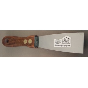 Pamuurmes RVS blad met houtenhandvat 40 mm