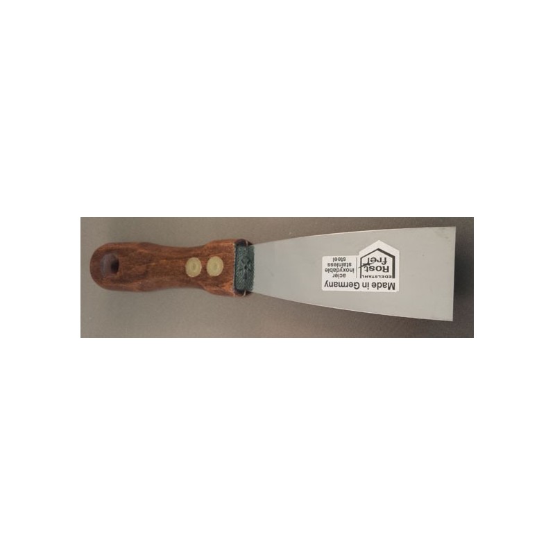 Pamuurmes RVS blad met houtenhandvat 40 mm